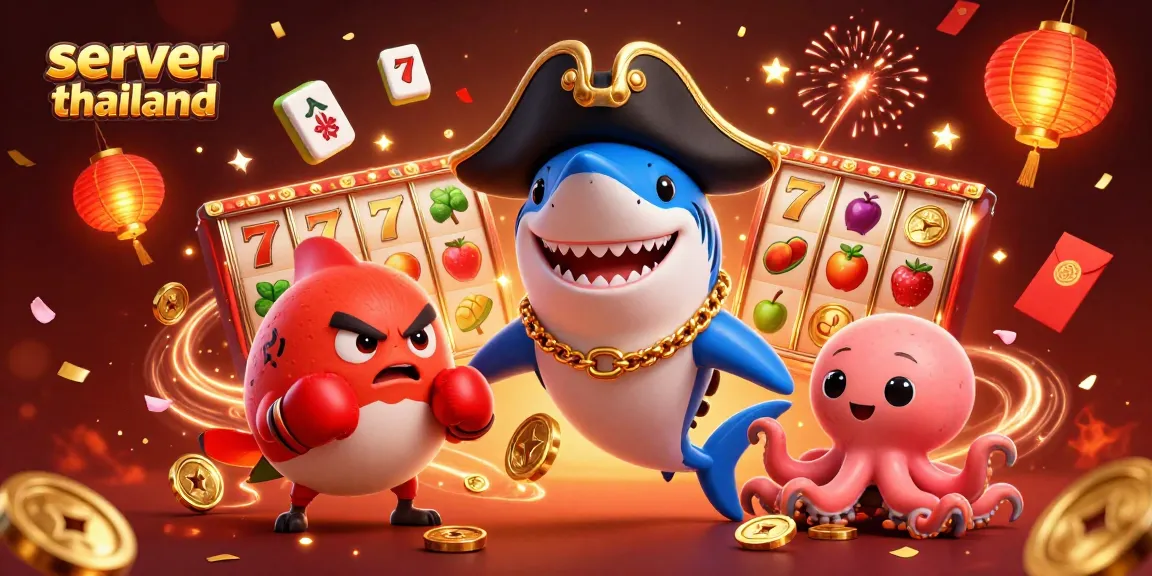 Spin the reels with server thailand's exciting slot games featuring vibrant characters and golden treasures.