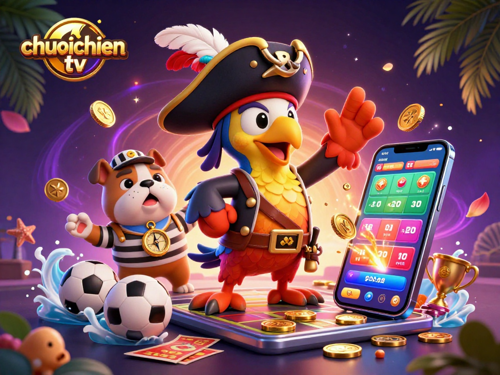 Experience thrilling sports betting with chuoichien tv, featuring engaging characters and dynamic betting elements.
