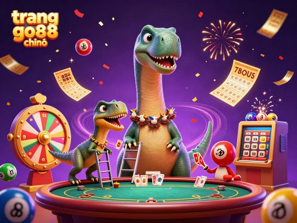 Experience the excitement on trang go88 chính with lively casino elements and animated characters.