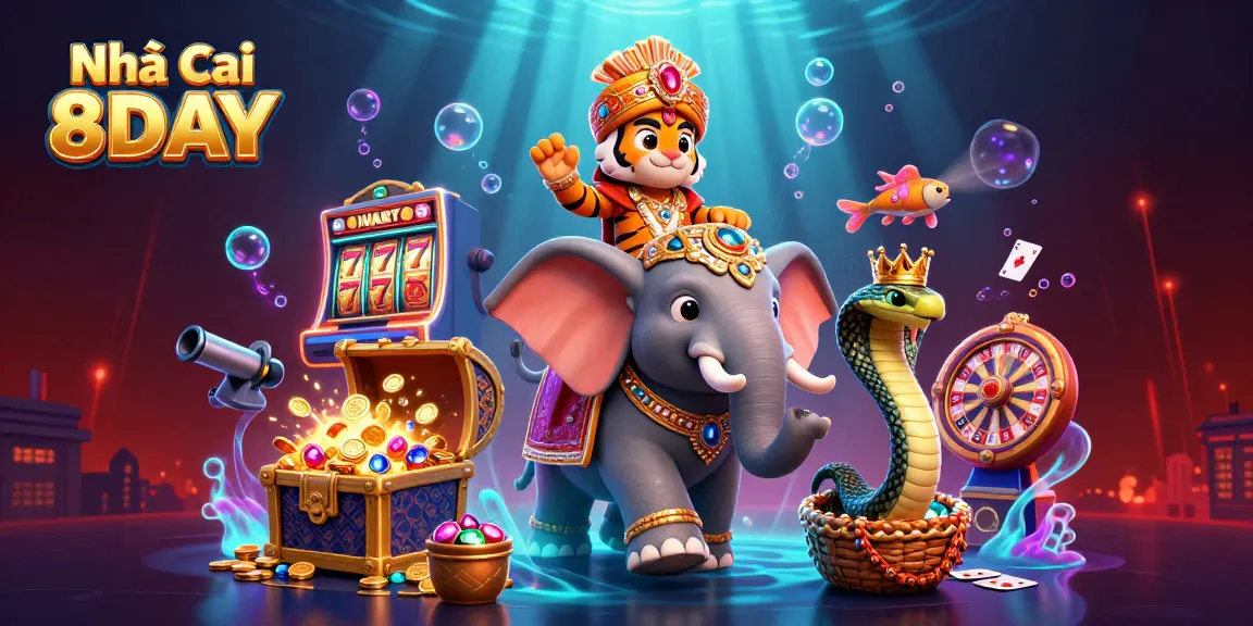 Experience the rich gameplay at Nhà cái 8DAY with vibrant casino elements and thrilling characters.