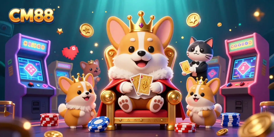 Win big with CM88's gaming excitement and vibrant casino illustrations