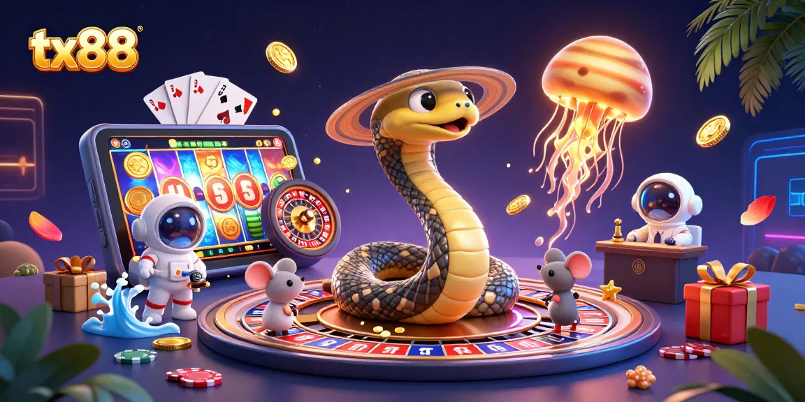 Engage with the vibrant world of tx88, featuring astronaut mice betting on a cosmic roulette.