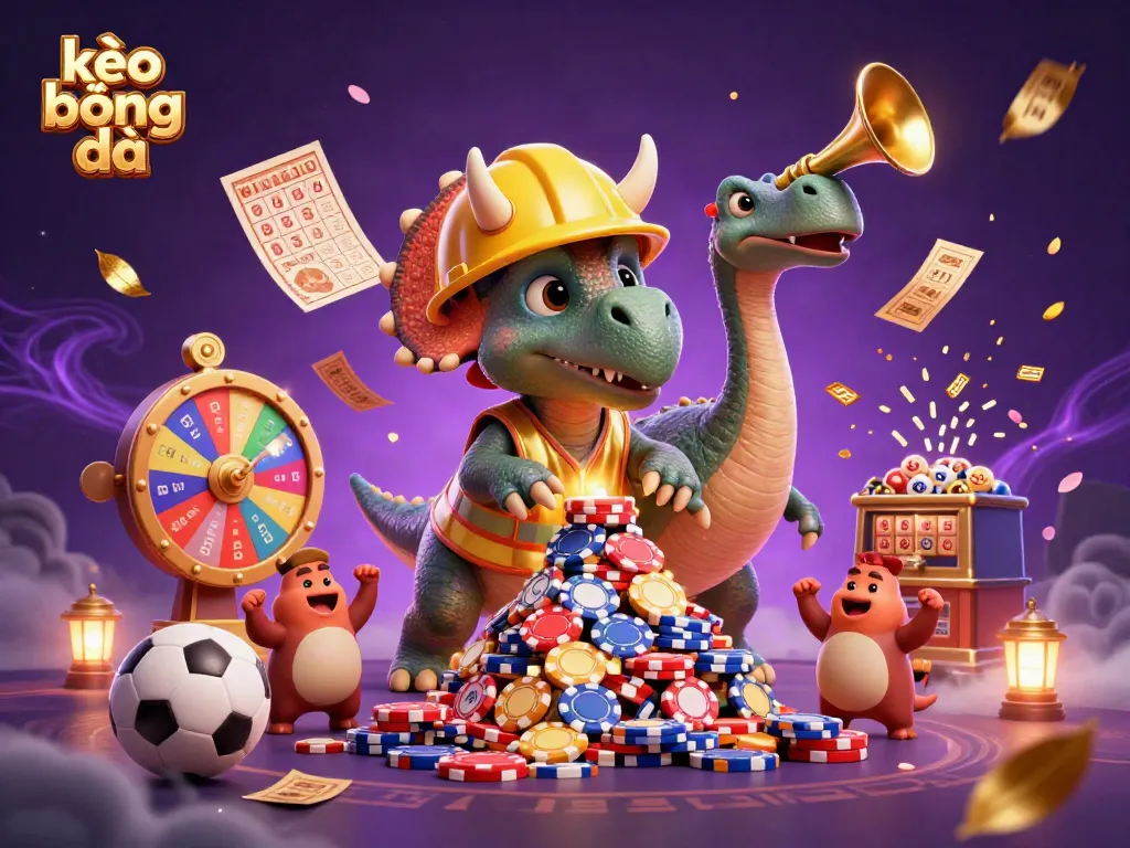 Engage in kèo bóng đá with dynamic sports betting elements celebrating a lively atmosphere.