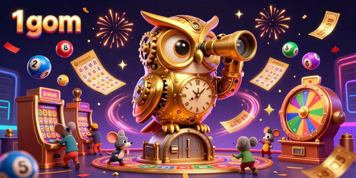 Engage with the dynamic casino scene as the 1 gom owl oversees vibrant gambling activities and lottery games.