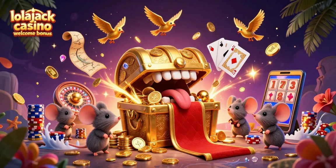 Experience the exciting lolajack casino welcome bonus with vibrant treasures, cash prizes, and action-packed slots