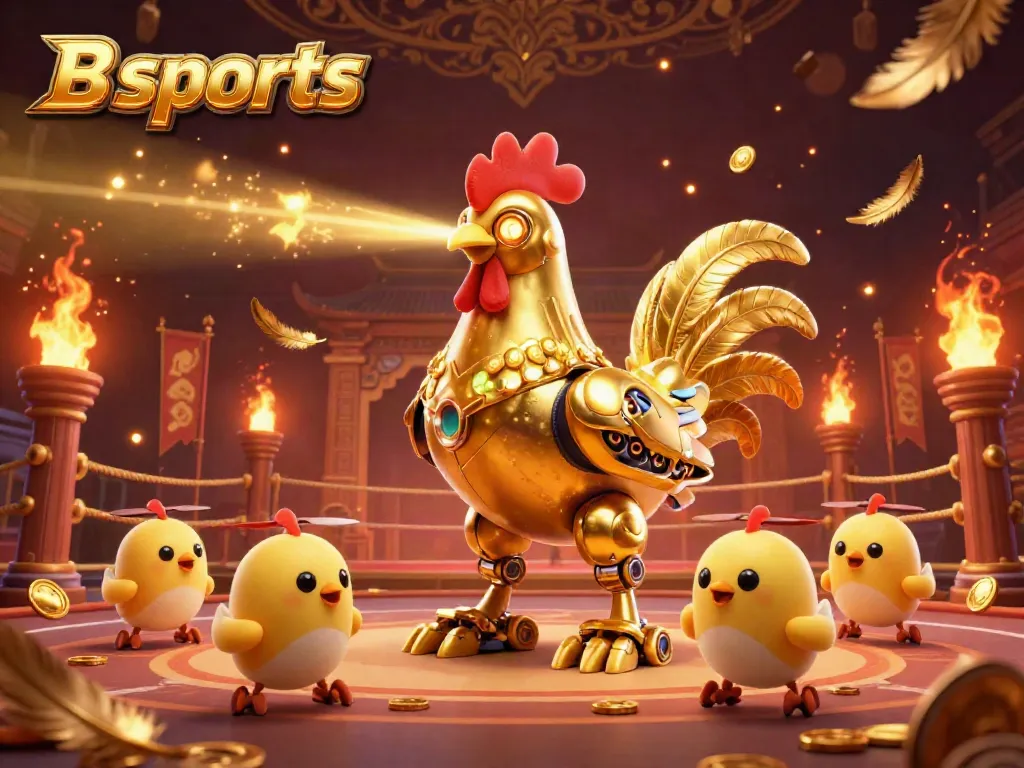 B sports elevates your betting experience with dynamic 3D characters in a vibrant gambling scene featuring golden elements and rich detail.