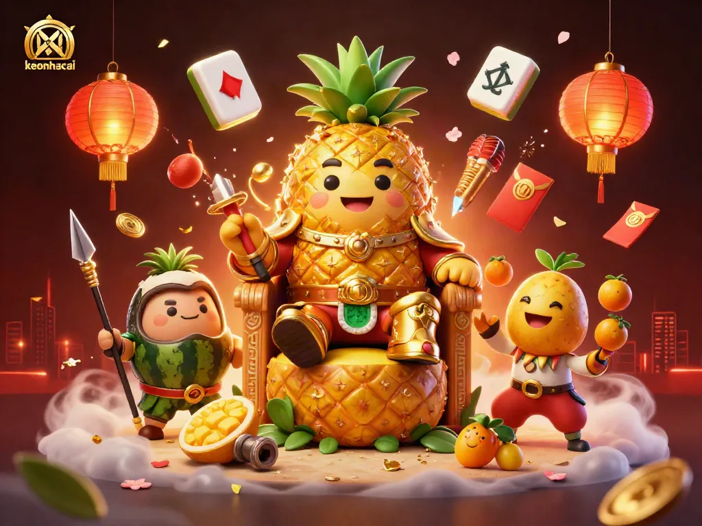 Engage in thrilling action with keonhacai as luck unfolds in a vibrant beach casino scene.