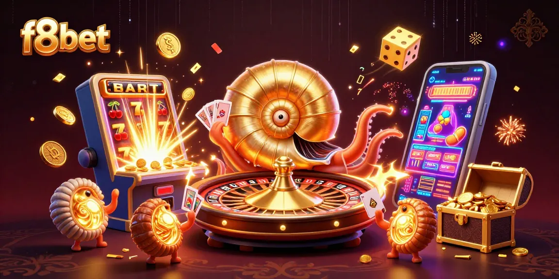 Experience the thrilling world of f8bet with a dazzling casino scene bursting with jackpots and colorful games.
