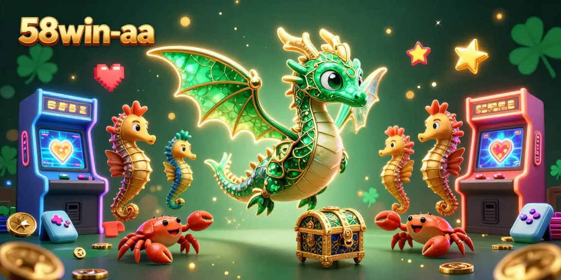 Engage with the vibrant world of 58win-aa through dazzling gaming elements and whimsical characters.