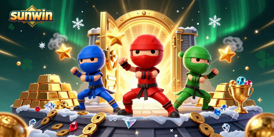Play thrilling games on sunwin with engaging elements like ninja chameleons and golden treasures.