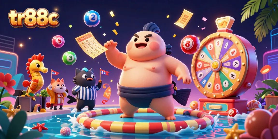 Spin the tr88c lottery with vibrant elements and animated lively characters.
