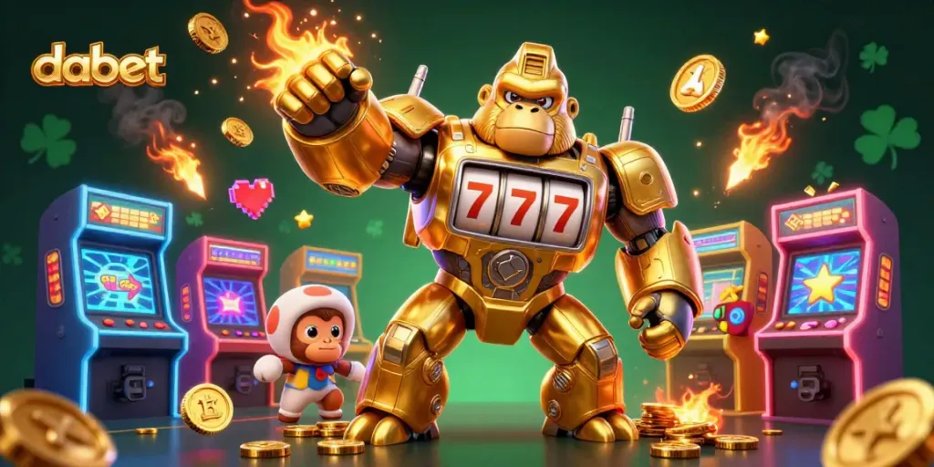 Experience thrilling gameplay with dabet's 3D arcade action featuring vibrant gaming elements.