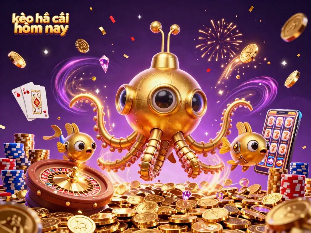 Experience kèo nhà cái hôm nay with an exciting underwater casino scene filled with treasures and unique characters.