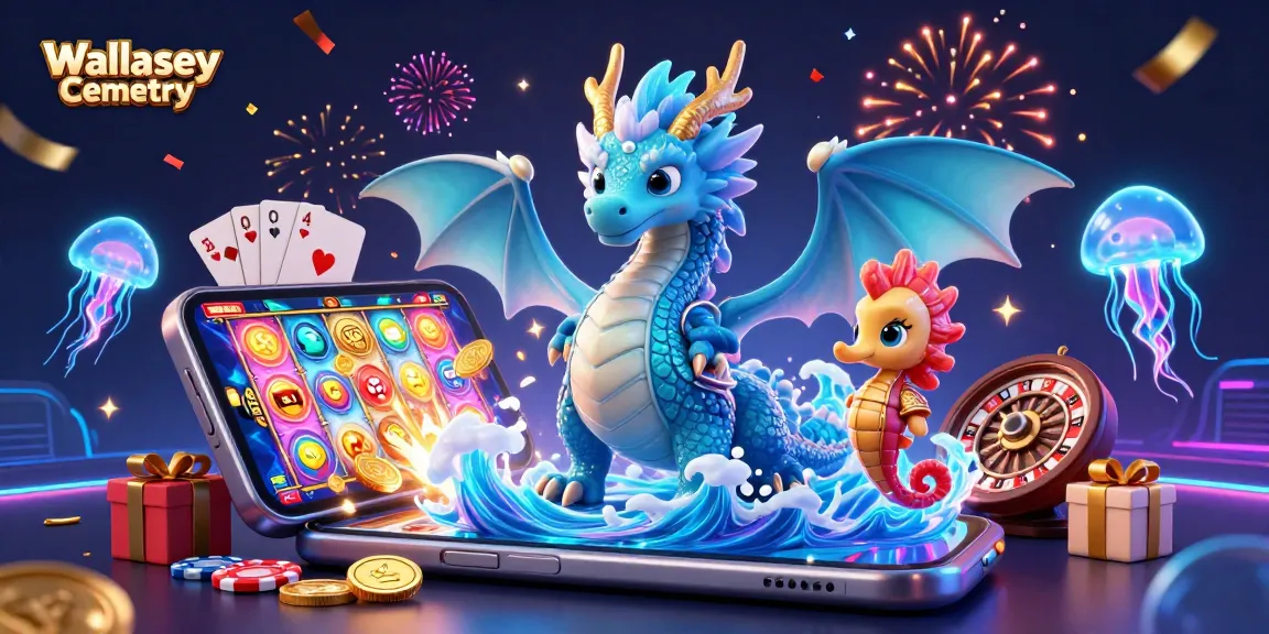 Engage with Wallasey Cemetery through animated gaming elements featuring magical characters and vibrant casino themes.