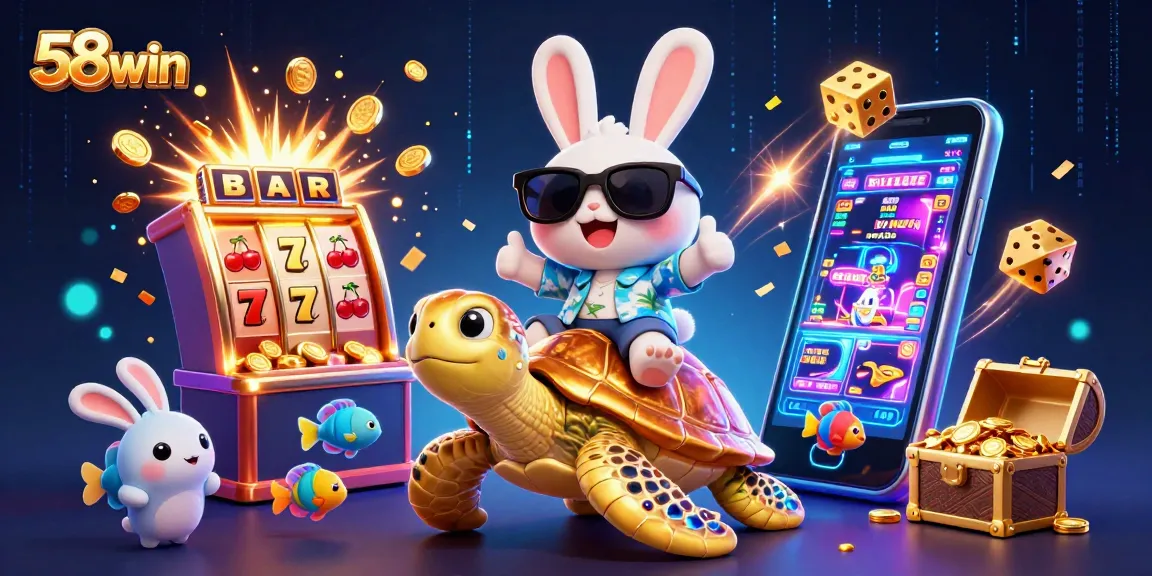 Experience thrilling casino action with 58win's vibrant gaming scene full of luck and excitement.