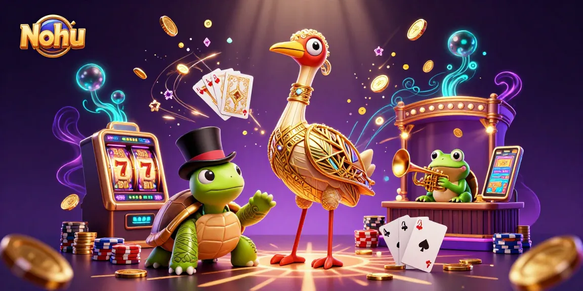 Nohu offers thrilling slot games with vibrant characters, sparkling gemstones, and exciting winnings.