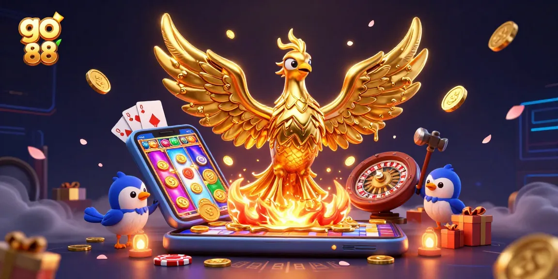 Experience the excitement of go 88 as the golden phoenix emerges, illuminating the online gaming world.