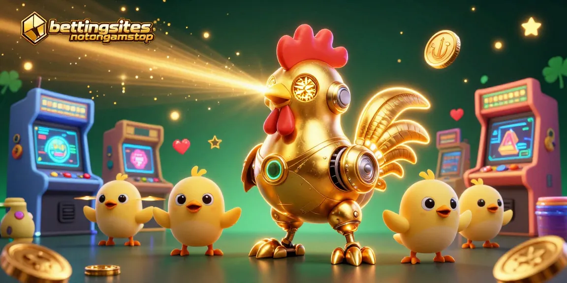 Experience thrilling action with bettingsitesnotongamstop as colorful robots engage in dynamic betting gameplay.