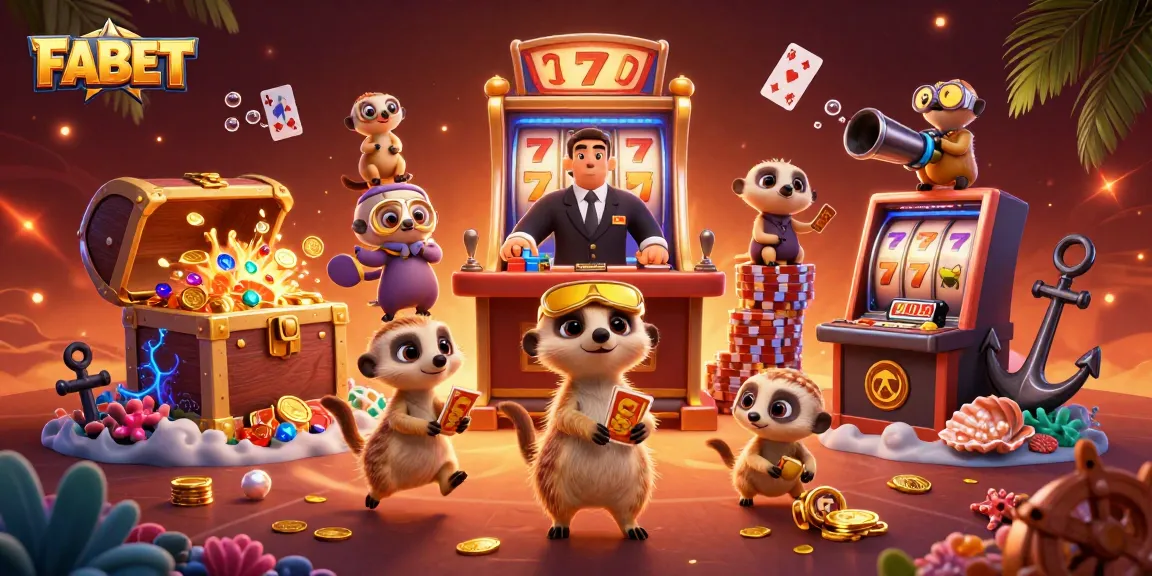Join the fun with FABET at a meerkat-run casino filled with vibrant game elements!