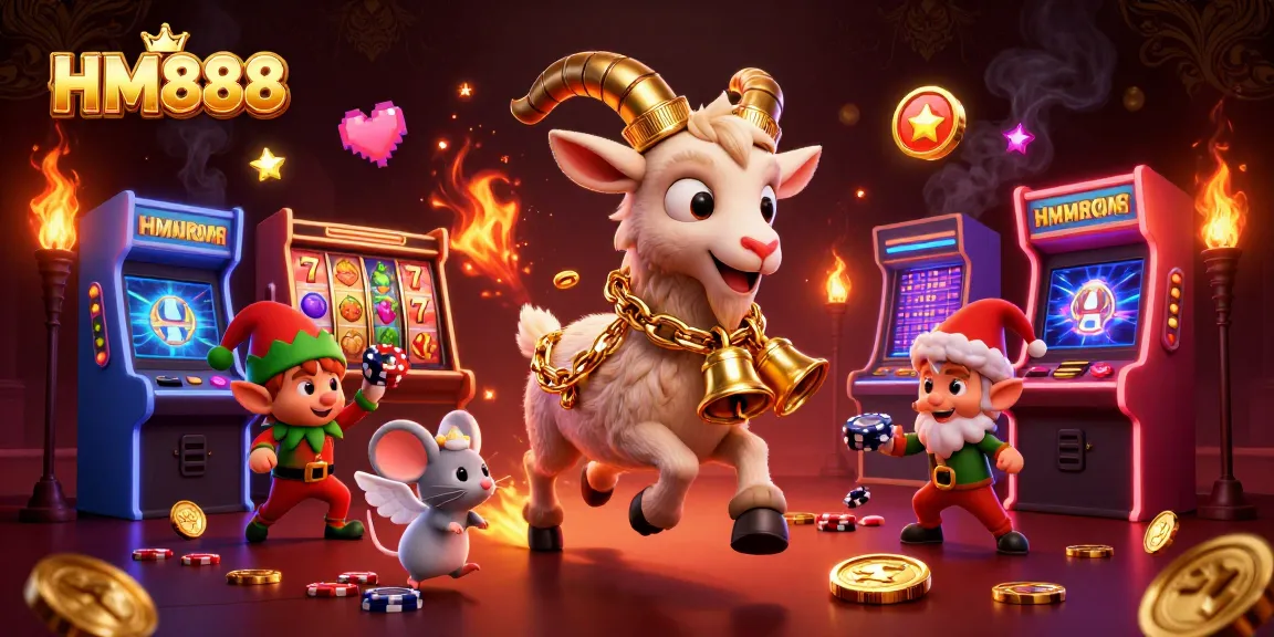 Engage in thrilling gameplay at HM888's vibrant casino with lively characters and rich 3D visuals.